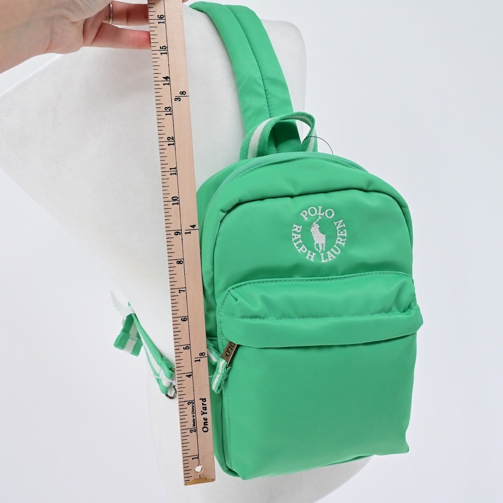 NWT Polo Ralph Lauren Crossbody Backpack Green Sporty Luxe Streetwear Modern - Picture 8 of 13